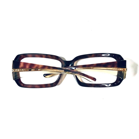 Prada Tortoise Rectangular Wrap Glasses main image 8